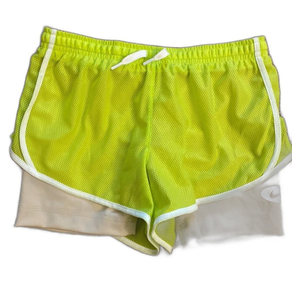 Nike Dri Fit Shorts Green Girl Size Medium